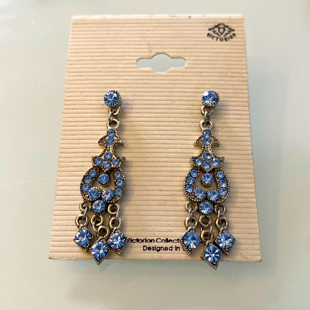 Pretty blue antique looking earrings